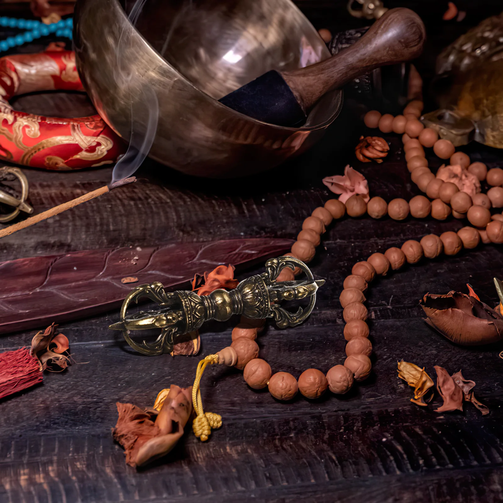 النحاس دارما مدقة فاجرا الحرفية زخرفة فوربا التبتية ديكور الرجعية طقوس أداة البرونزية ديكور المنزل يدويا البوذية الفن #1