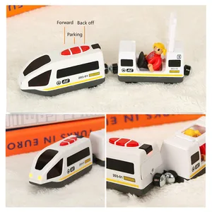 RC Electric Train Set für Kinder, Stiecast -Spielspielzeug, Standard -Holzzug Trail, Eisenbahnbatterie, Weihnachtsbaumbaugruppe, Autospielzeug 10 Hauptverkäufe Trenzinho Madeira - №10