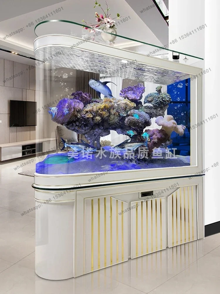 

Bullet fish tank living room type household glass screen smart aquarium