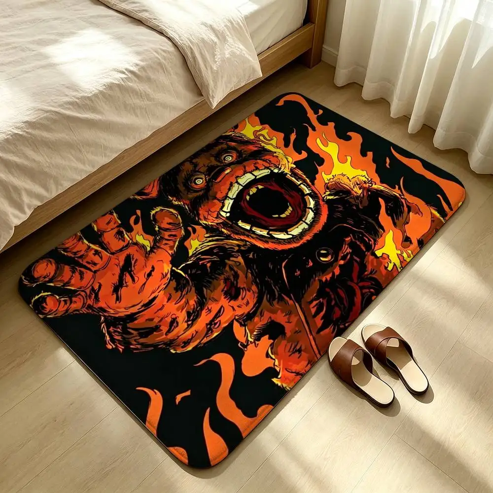 F-Five-Nights-At-Freddys F-Fnaf Shower Room Absorbent Small Floor Mat Soft Comfortable Decorative Foot Mat