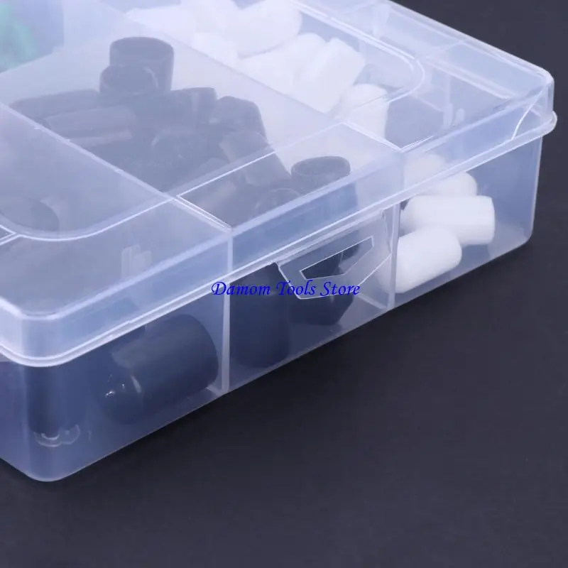 57BE مجموعة من 170 قبعات واقية من المطاط PVC مقاومة للانزلاق مقاومة الحجم كبسولات واقية لحلمات تزييت المسمار