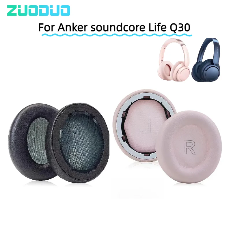 

Cooling Gel Football mesh memory sponge Ear Pads for Anker soundcore Life Q30 Headphones, Ear Pads Cushions Replacement