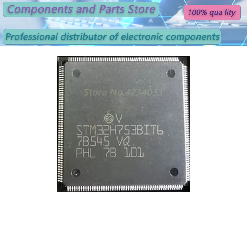 1PCS  STM32H753BIT6 STM32H753BI  32H753BIT6  QFP208  New Original Stock