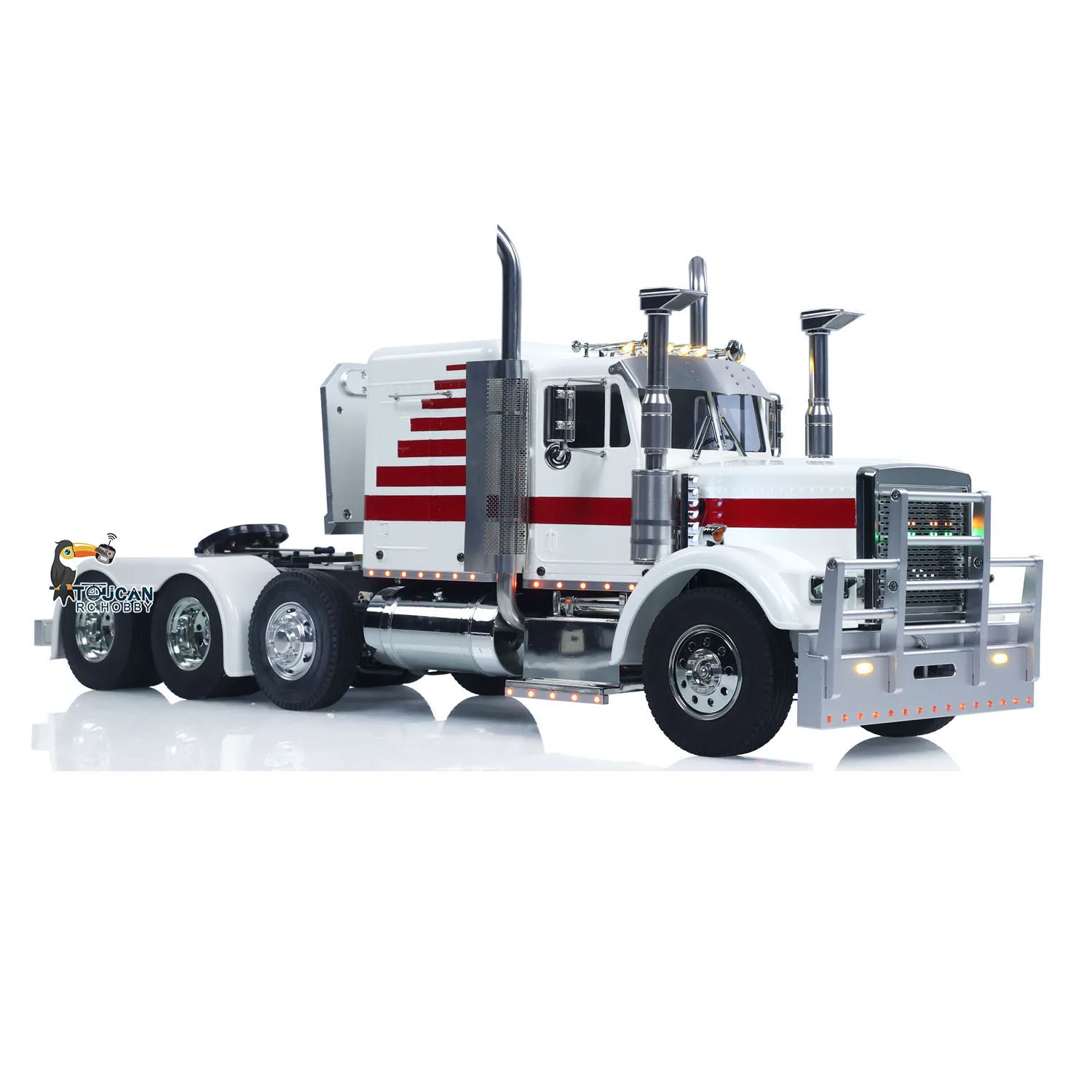 8X4 TOUCAN TAMIYA 1/14 RC Tractor Truck 56344 Grand Hauler Mid Lift Axle Chassis Suspension ST8 Radio Remote Control RC Vehicle