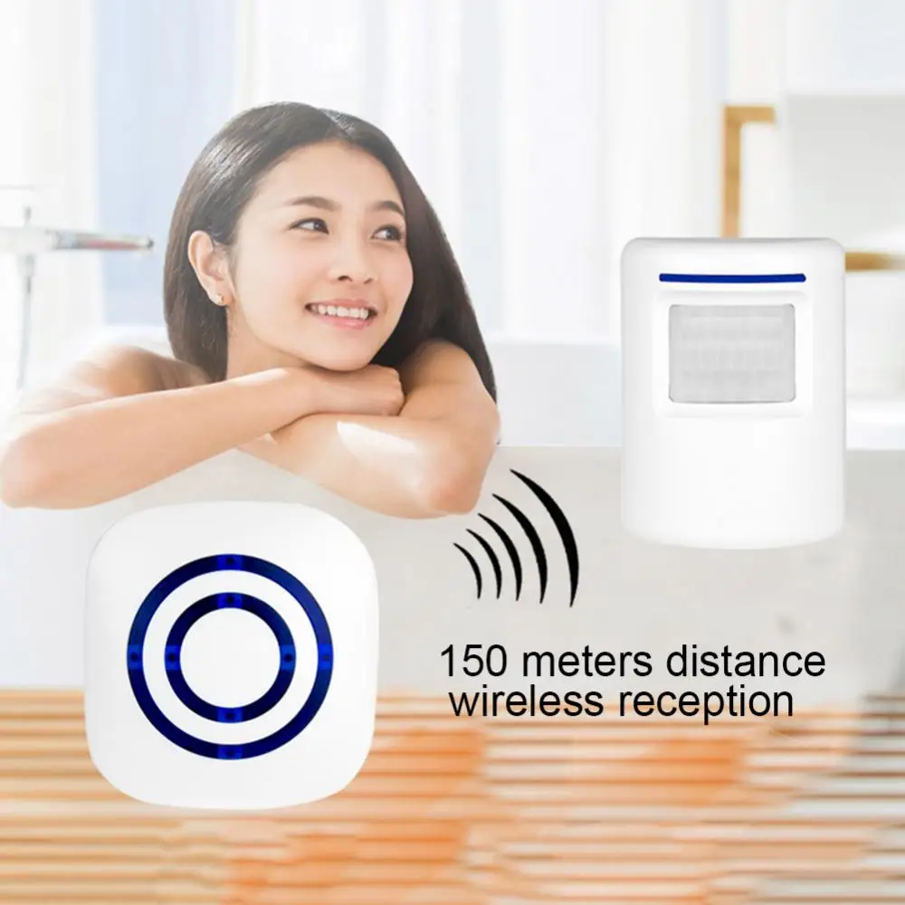 1~8PCS Smart Doorbell Sensor Motion Sensor Advanced Efficient Reliable Easy To Install Smart Doorbell Sensor Receiver Wireless