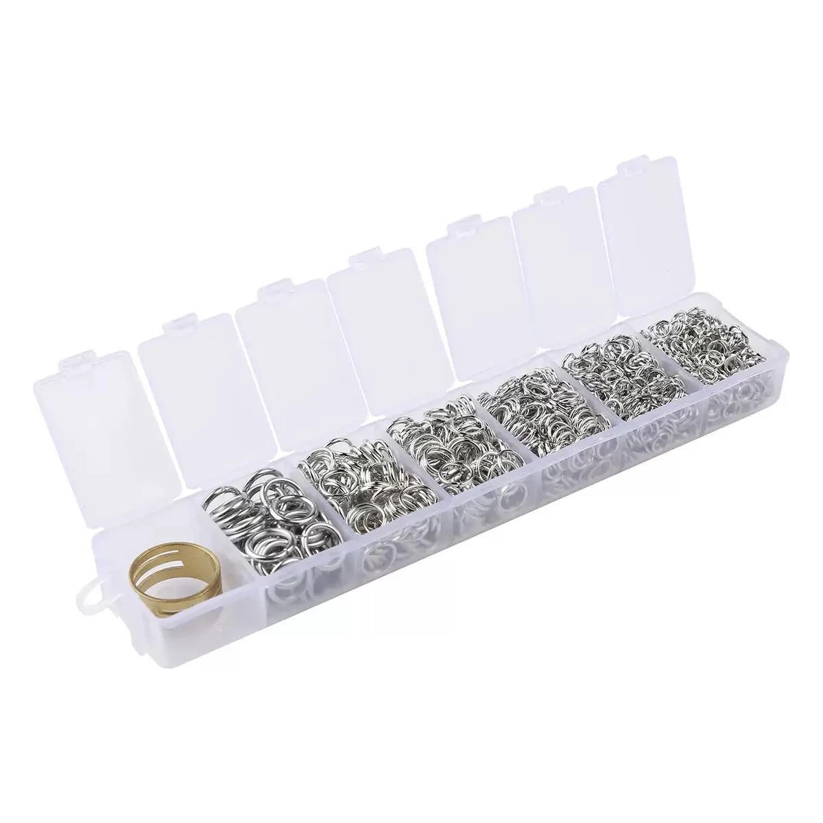 1011pcs/BOX Handicraft Material Link for Jewelry Additions Jump Ring Paired with Handmade Copper Ring 4/5/6/7/8/10MM