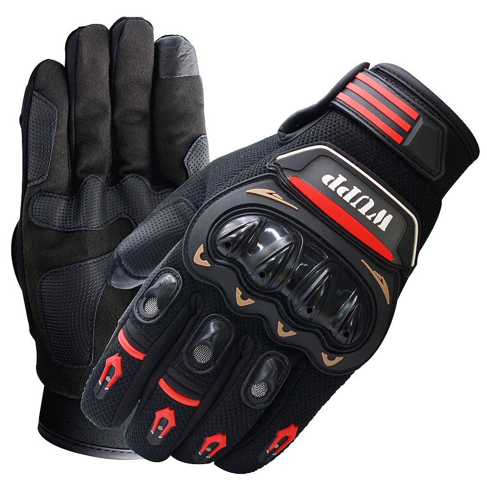 

Touch Screen Waterproof Breathable Wearable Protective Gloves Wear and Tear Anti Skid Resistance Full Finger Motorcycle Glove