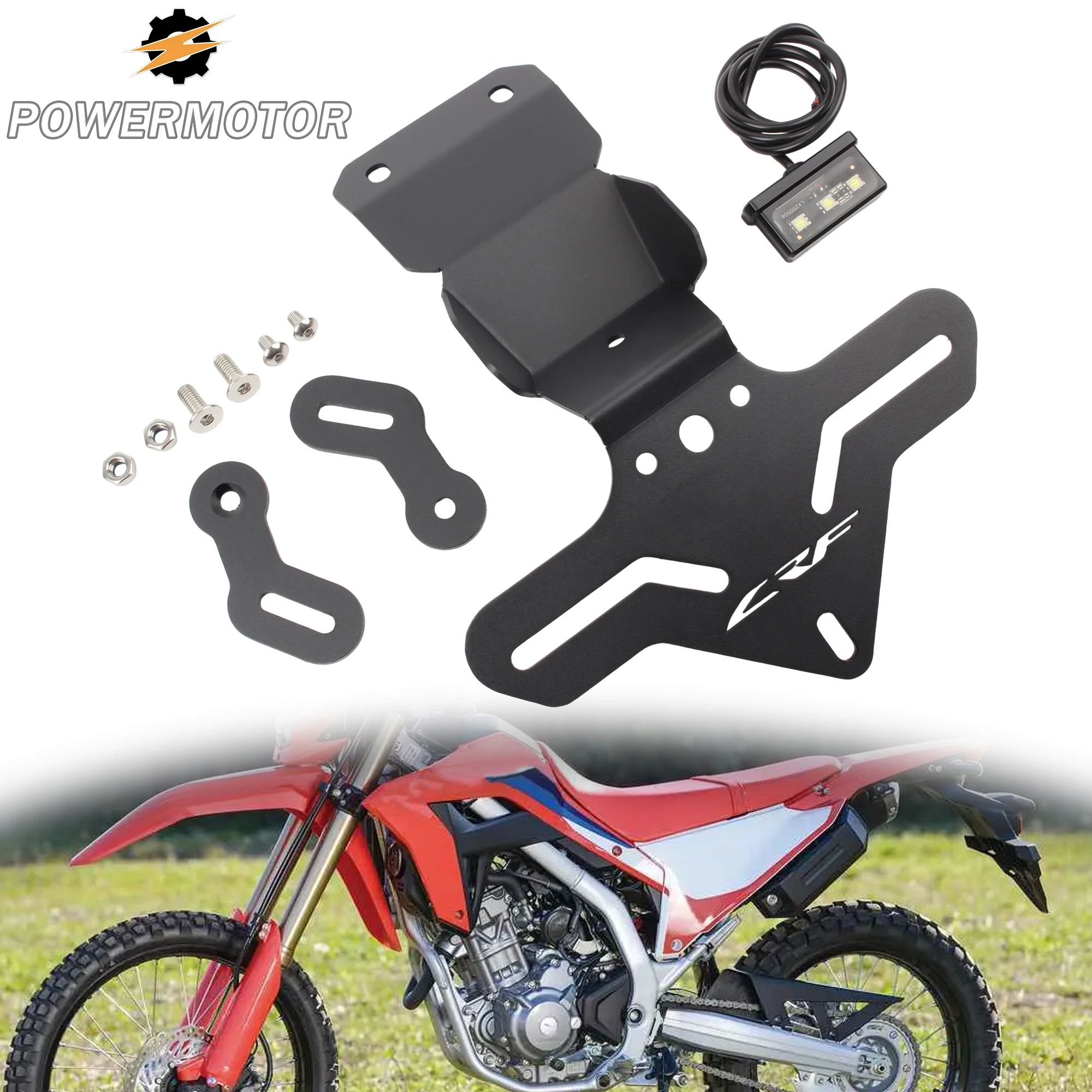 

For Honda Rear Registration Bracket With Taillight for CRF300L CRF 300 L Rally 2021 2022 2023 2024 Enduro DirtBike Modified Part