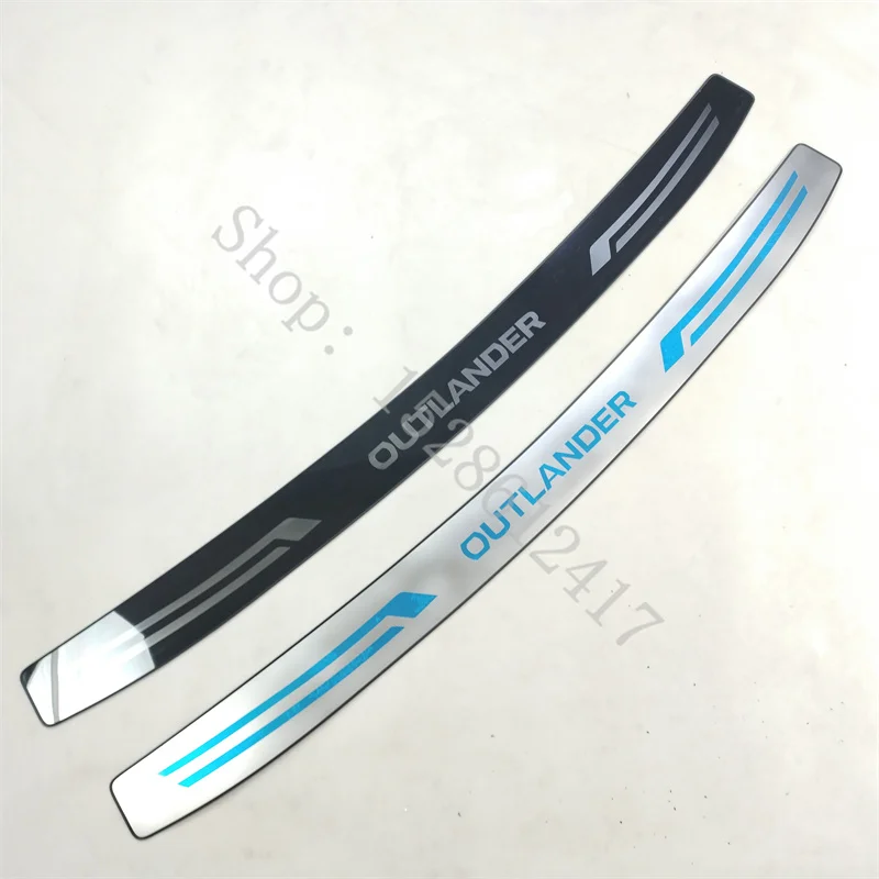 

For Mitsubishi Outlander 2023 2024 stainless car Rear Bumper Protector Sill Trunk Tread Plate Trim Car Accessories