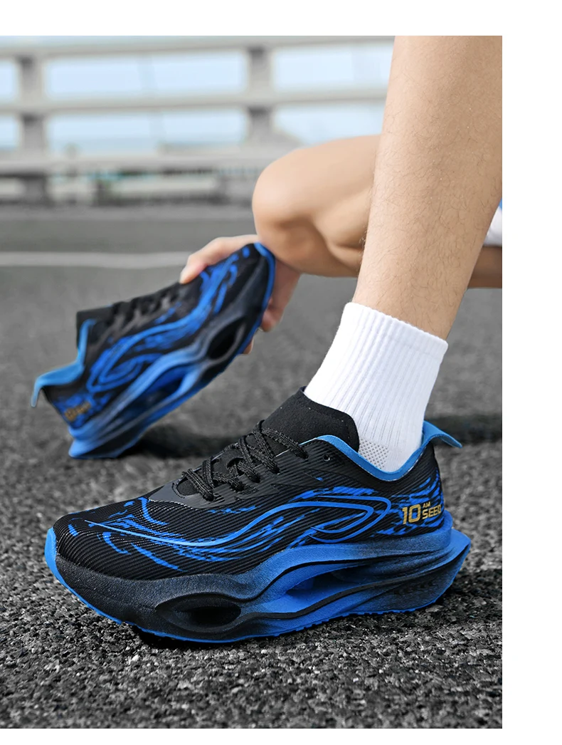 Marathon Herren Laufschuhe Spezial-Karbonplatte Sneakers Sportschuhe Trendige Athletische Damen Leichte Atmungsaktive Damenschuhe – Detail 13