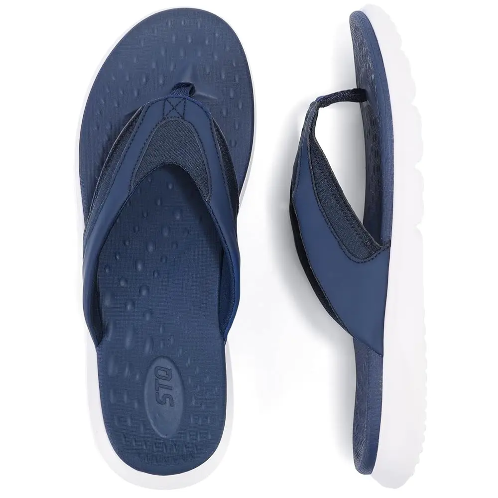 

Flip Flops for Women with Arch Support, Yoga Mat Footbed Flip-flops for Plantar Fasciitis Summer Beach Sandals