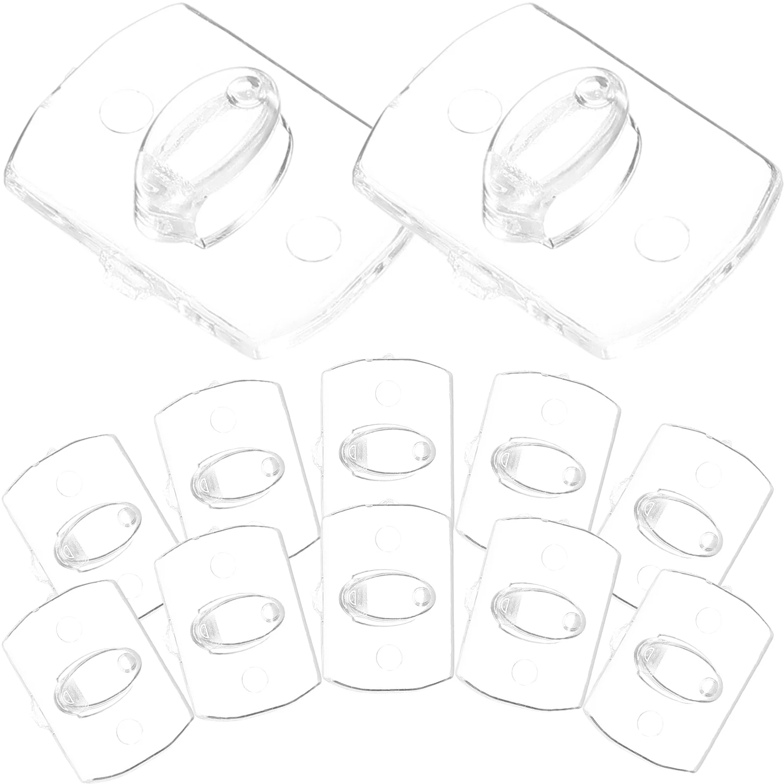 

20 Pcs Light String Fixing Hook Clear Hooks Wall Clips Hangers up Small For Hanging Jewelry Plastic Adhesive