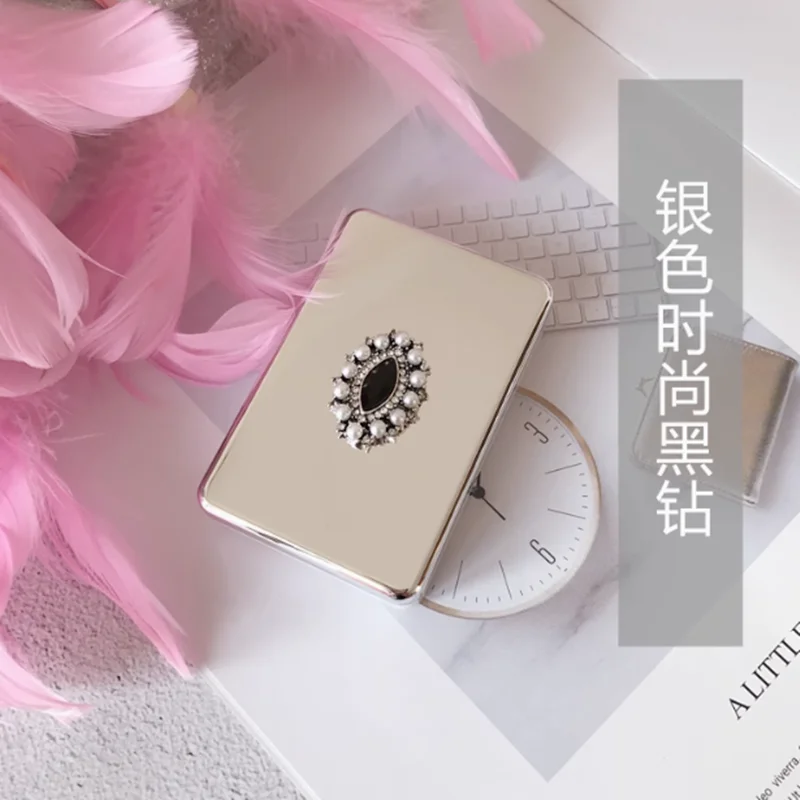 미니멀리스트 콘택트 렌즈 미러 여러 세트 휴대용 콘택트 더블 콘택트 렌즈 컴패니언 박스 핫 픽스 다이아몬드 선물