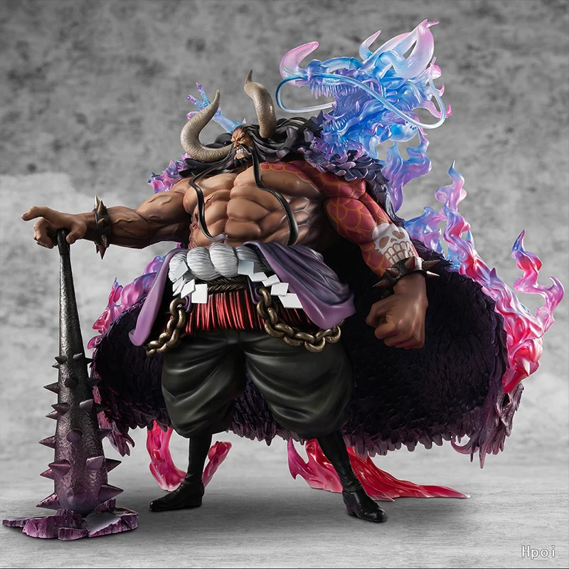 Mega House Pop Max Kaidou One Piece 38Cm Anime Original Action Figure Model Kit Toy Birthday Gift Collection