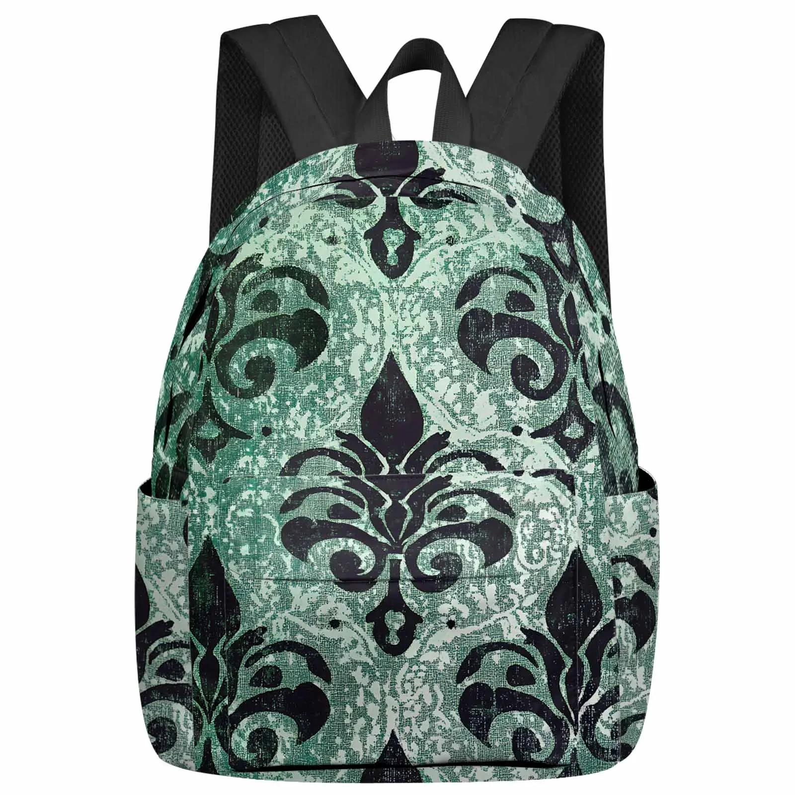 

Traditional Flower Texture Backpack School Bags for Teenagers Students Laptop Bag Women's Casual Travel Backpack