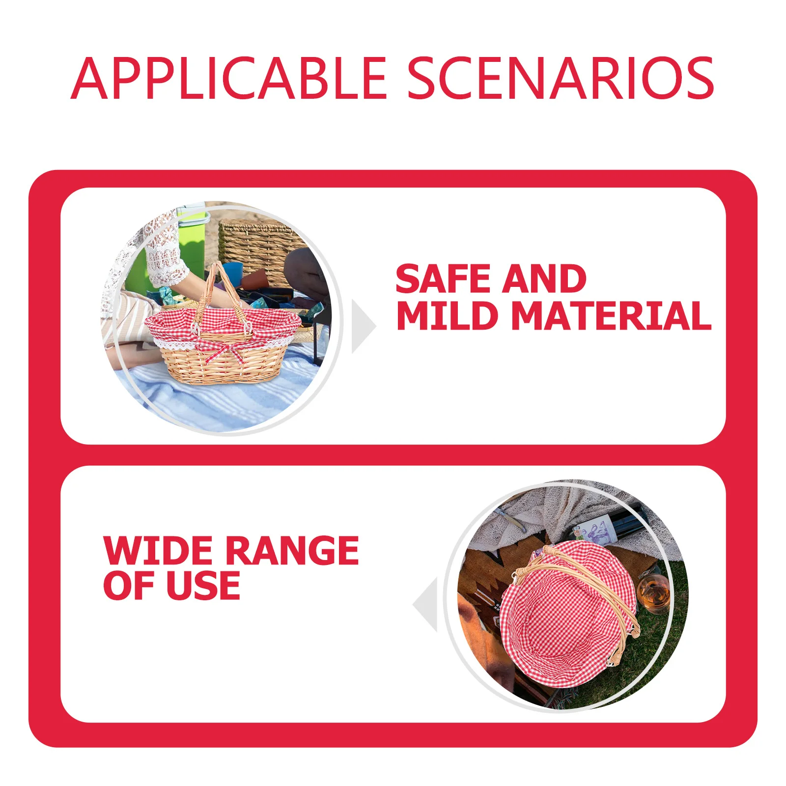 

1pcs Woven Storage Basket Natural Rattan Hemp Cloth Compact Size For Household Sundries Organizer Fruit Books Remote Desktop