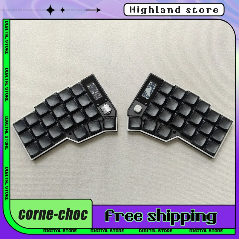 

Новый комплект разделенной клавиатуры Corne choc, 46 клавиш, эргономичный комплект клавиатуры с возможностью горячей замены, низкопрофильный флакон с поддержкой программного обеспечения, наборы клавиатур с индивидуальной раскладкой