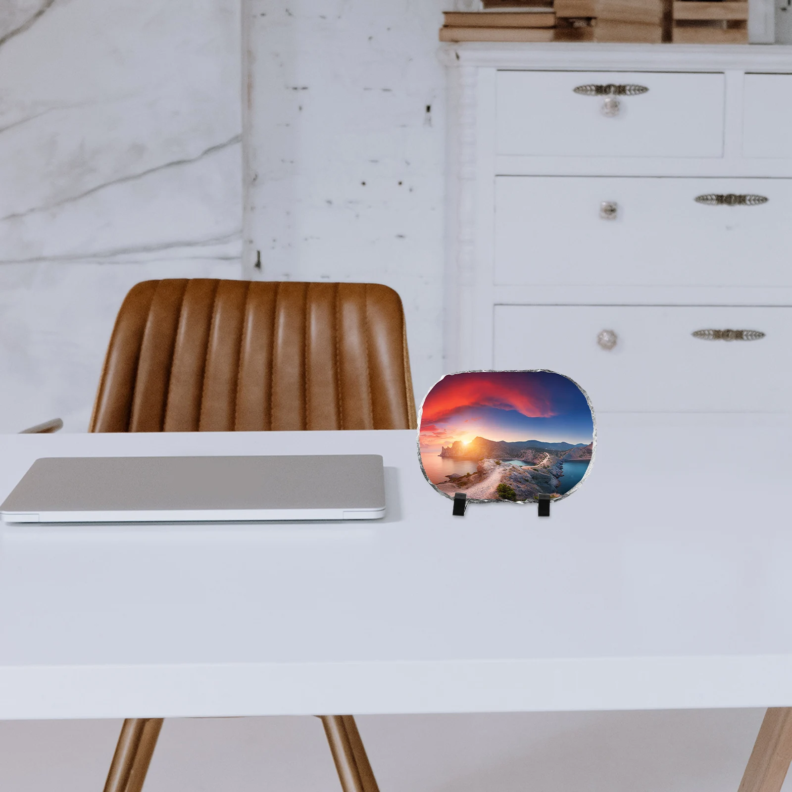 

1 set Sublimation Blank Rock For Diy Heat Transfer Photo Frame Craft Decor, Natural Stone Texture Home Wedding Keepsake,