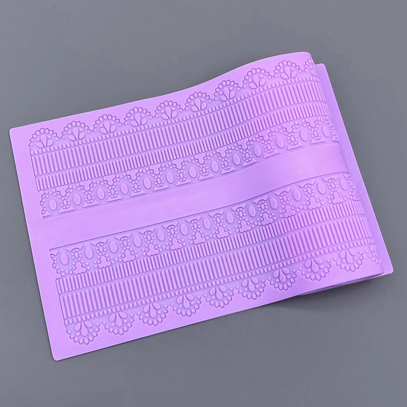 Silicone Mat To Create Sugar Lace Fondant Cake Decorating Tools Baking Mat Embossing Gum Paste Mold CT-404