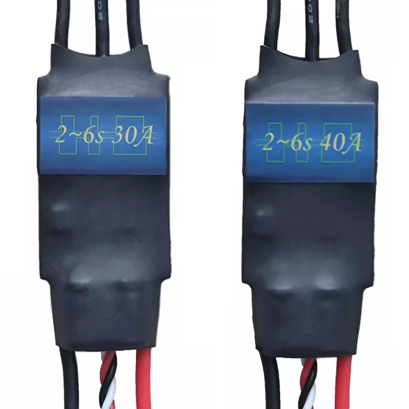 

1 шт. 2-6S 30A/40A ESC электрический регулятор с 3,3 В/2A BEC для радиоуправляемого квадрокоптера самолета бесщеточный двигатель электронный регулятор скорости