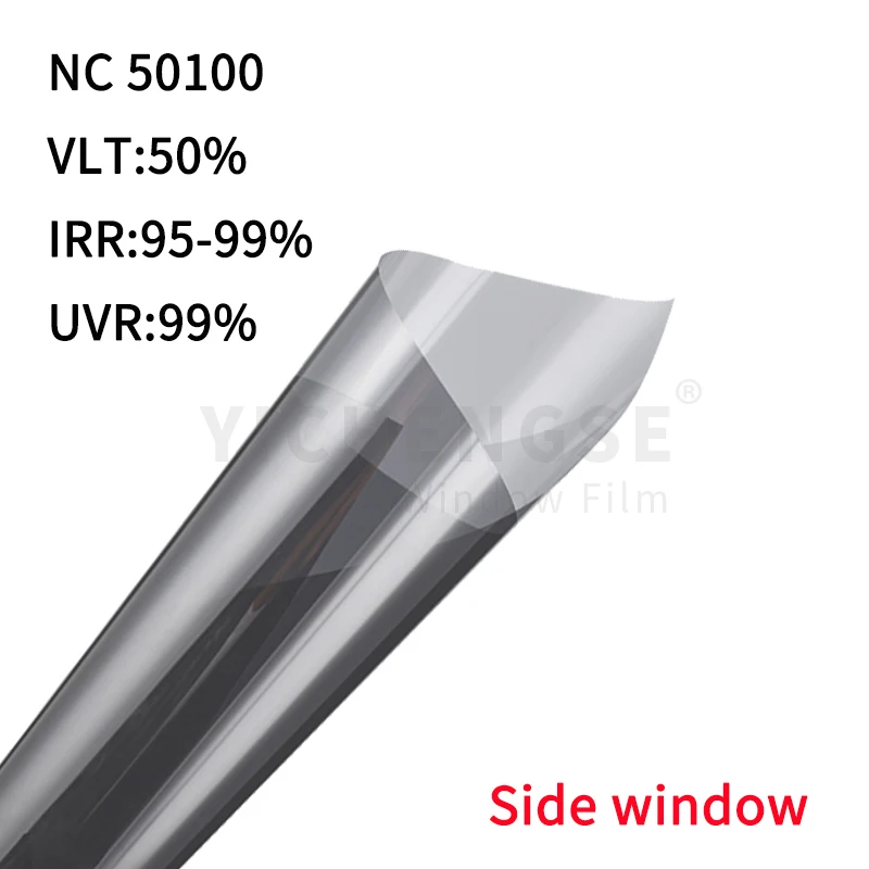 IRR95% UVR99% VLT50% Window film Nano Ceramic Self Adhesive Automotive Film Anti UV Heat Insulation Sun Blocking Car solar film