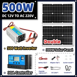 zestaw solarny 18V Panel słoneczny Zasilanie 300W 500W Zasilanie inwertera Magazynowanie energii 30A Kontroler układu słonecznego dla domu kompletny zestaw Zasilanie