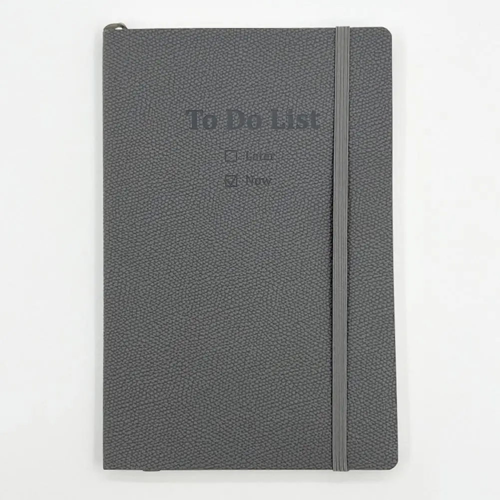 To-do List Planner Time Management A5 Planner with Hardcover Elastic Band Ribbon Bookmark Thick Paper Journal for Students