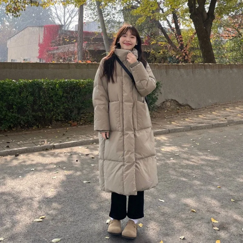 

Oversized Bread Clothes Down Cotton-padded Clothes Women Winter Coats Medium Long Thick Cotton-padded Jackets Cozy New Styles