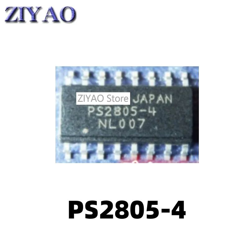 5PCS  PS2805 PS2805-4 SOP16 SMD quad optocoupler