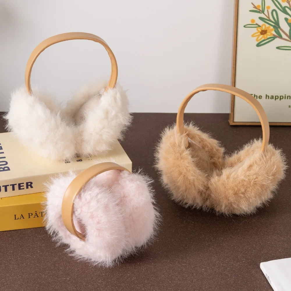 Mode Weiche Ohr Wärmer Kälte Schutz Faltbare Warme Ohrenschützer Nachahmung Kaninchen Fell Ohr Abdeckung Frauen Männer