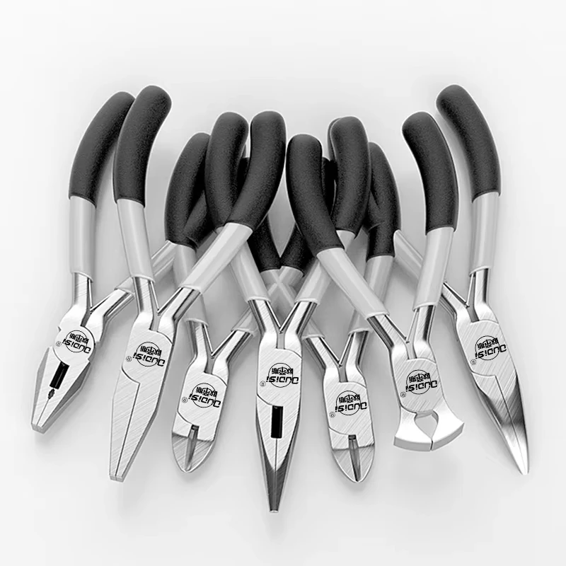 High-carbon Steel Jewelry Making Pilers Durable Needle Round Nose Cutting Wire Diagonal Pliers for Jewelry Making Repair Tools