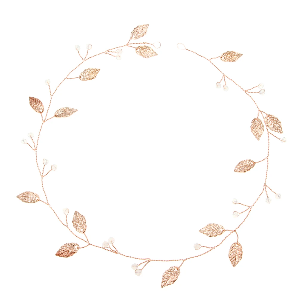 

1pc Hair Comb Accessories Women Bridal Haarband Alloy Leaf Headwear Gold Hair Schmuck Size Most Comfort Wear Parties