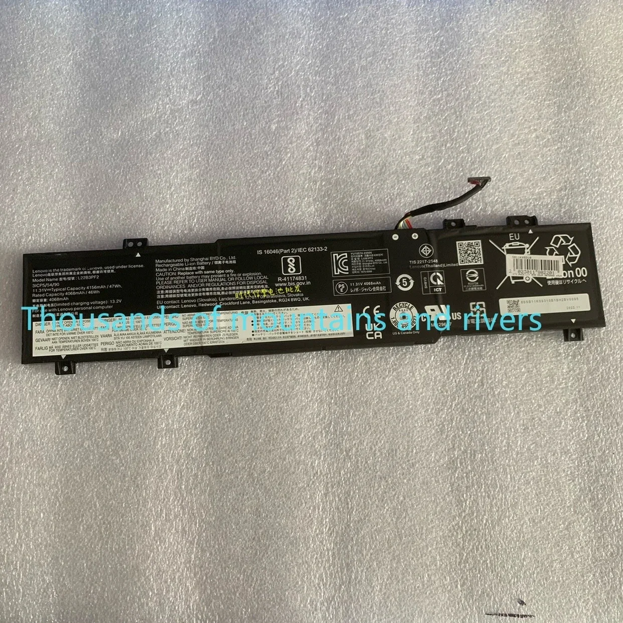 

Аккумулятор для ноутбука Lenovo IdeaPad Slim 315ABR8 L22C3PF2 L22B3PF2 L22X3PF2