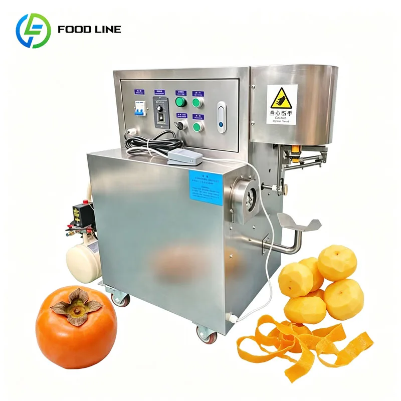 Persimmon Peeling Machine Automatic Fruit Peeler Apple Pear Hard Fruit Skin Peeling Equipment Customized