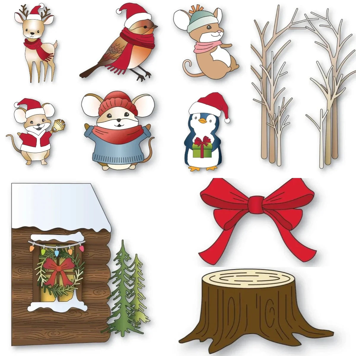 Gathered Tree Trunks Cutting Dies Scrapbook Diary Decoration Stencil Embossing Template DIY Greeting Card Handmade 2026 NEW