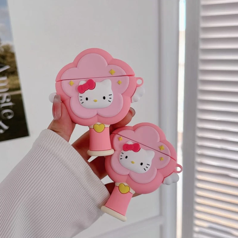 3D Cute Cartoon Anime Role Hello Kitty Earphone Case for Huawei 5 5i Pro 2 3 SE 2 FreeClip Soft Kawaii Silicone Protect Cover