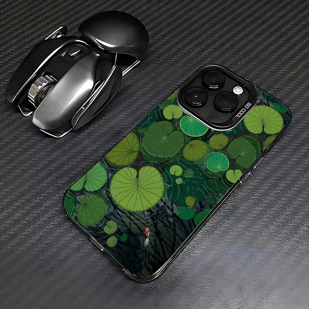 حافظة لوتس ليف كوي لهاتف آيفون 17 16 15 14 13 12 11 برو/ ماكس/ بلس غطاء خلفي مقاوم للصدمات مضاد للبصمة #2