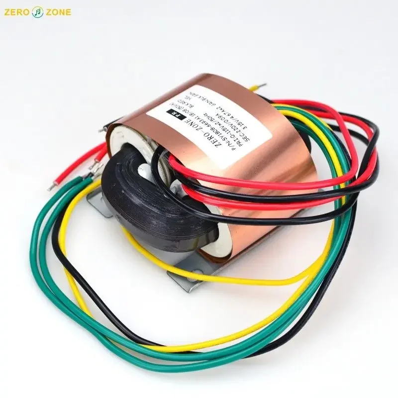 GZLOZONE 50VA HIFI Copper R-core Transformer 0-220V 3.15V-0-3.15V For PRT-11A