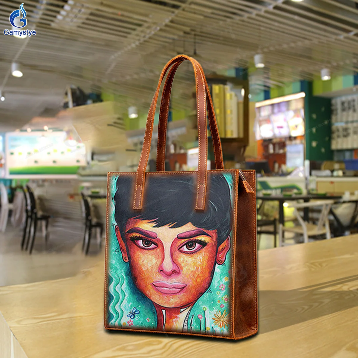 Personalizar bolso Art Hand Painted A handsome little boy Bag Ladies Designer Brand Handbags High Quality Messenger Shoulder Bag