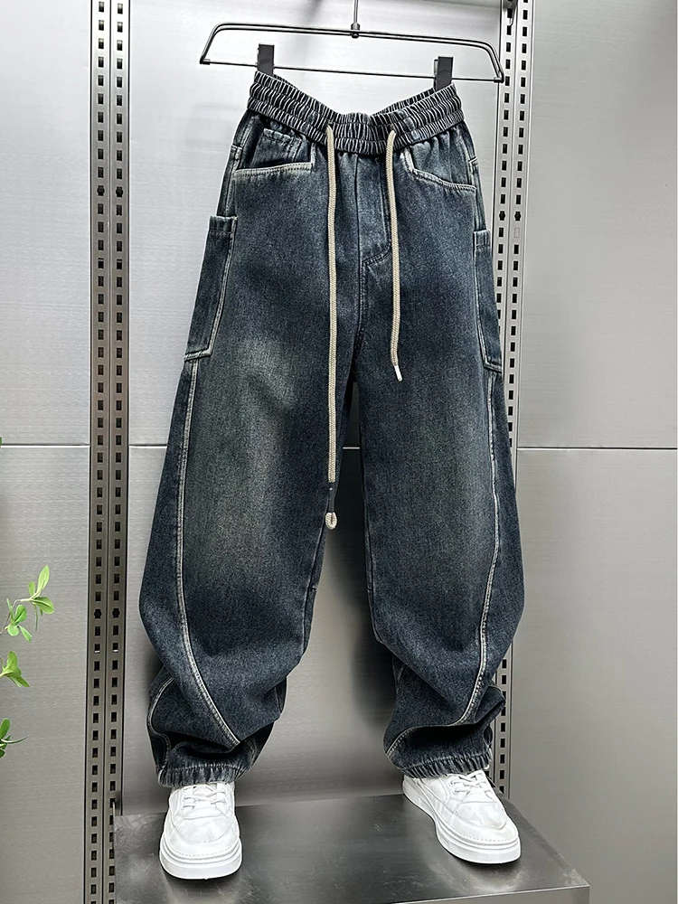 

Men's Fce Lined Thi Straight Leg Jeans Winter Wear Casual Vintage Workwear American Sle Knife Jeans Cotton Stretc...