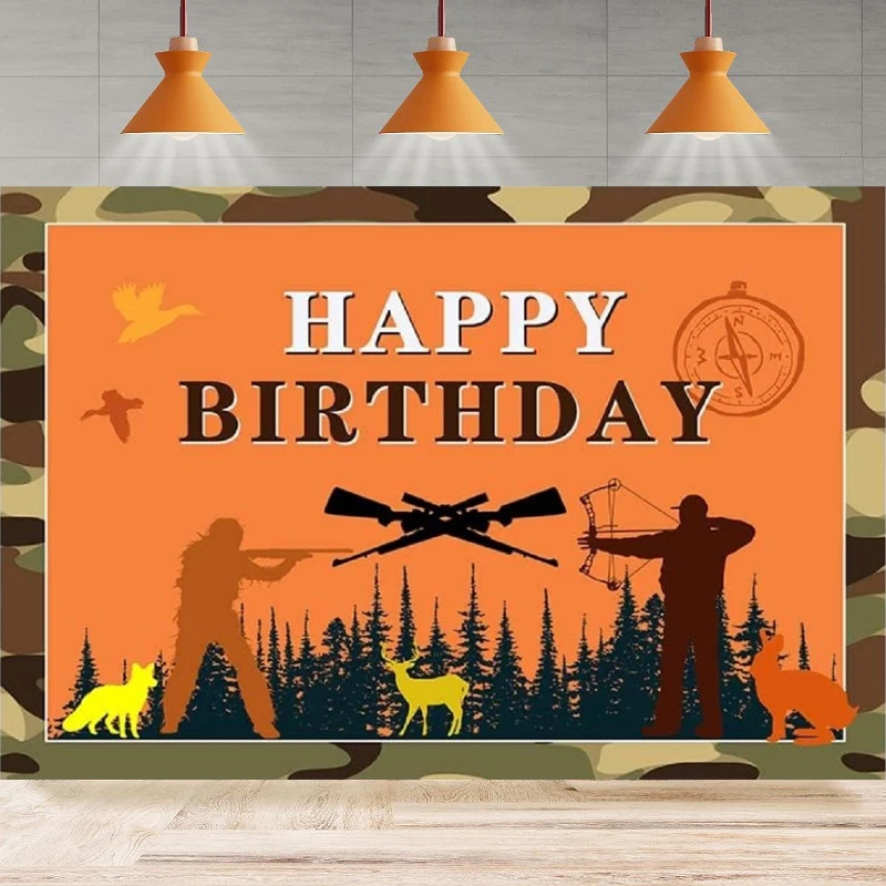 

Фон для фотосъемки животное лес олень лиса дикая природа охота армейский камуфляжный фон день рождения домашний фон для вечеринки настенный баннер