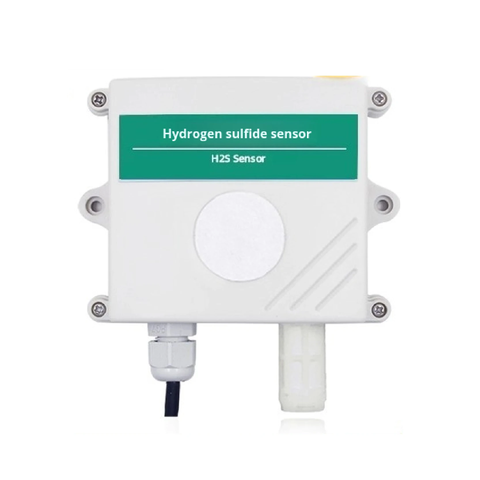 Wall Mounted Hydrogen Sulfide Sensor Fixed H2S Gas Detector Hydrogen Sulfide Gas Monitor Temperature and Humidity Transmitter