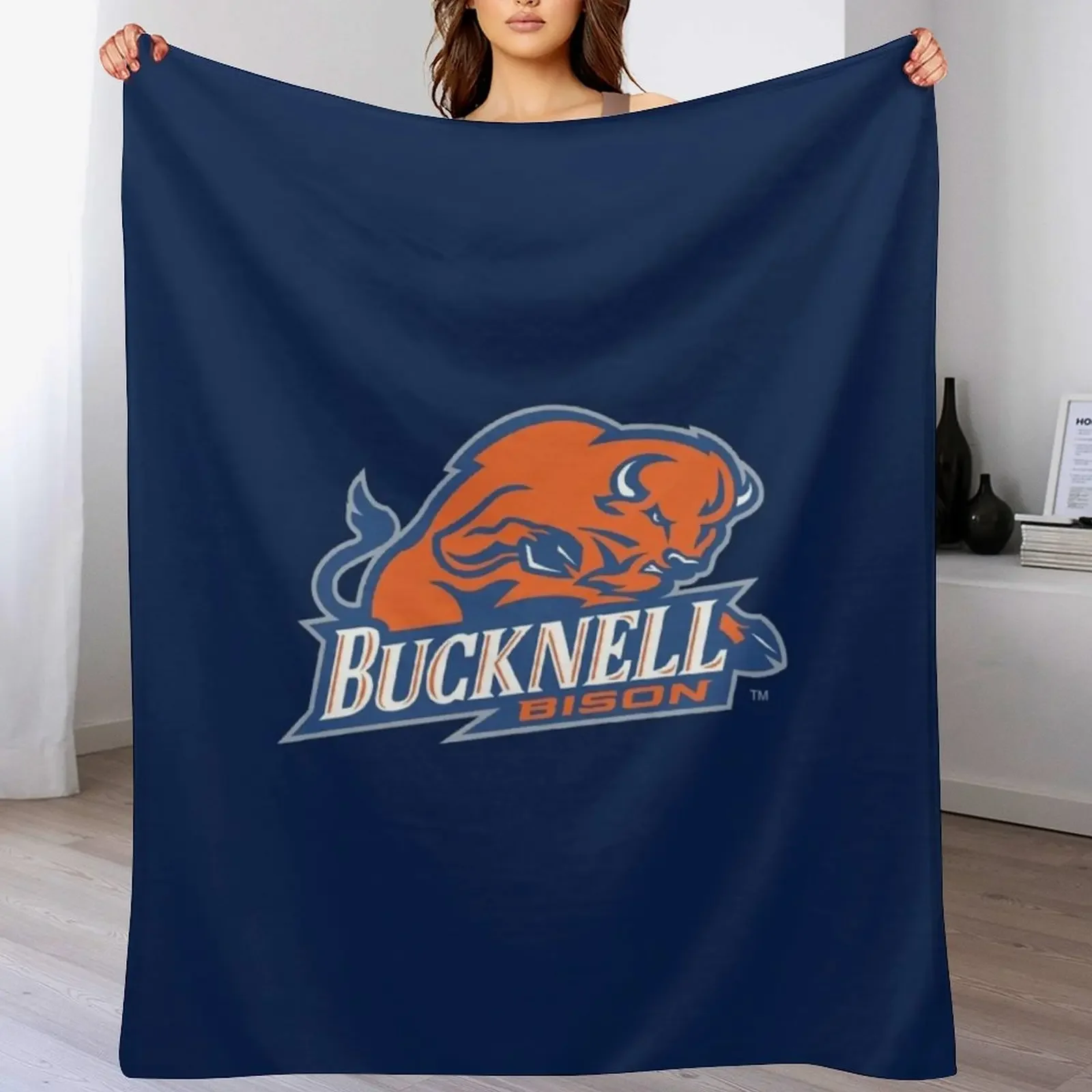 Bucknell BISON LEWISBURG PA Throw Blanket Warm Shaggy Blankets