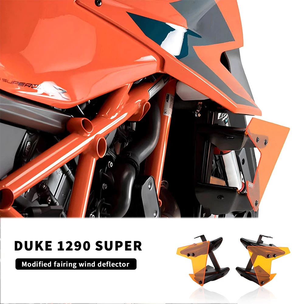 

New Orange For 1290 SUPERDUKE Super Duke R Side Downforce Naked Spoilers Fixed Winglet Fairing Wings Accessories 2020 2021