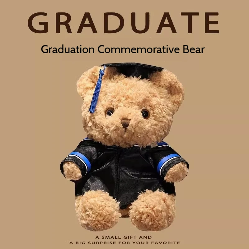 

Graduation Gift 2025 PhD Bear Student Promotion Commemorative Toy Small Bear Doll Educational Achievement Award Plush Animal