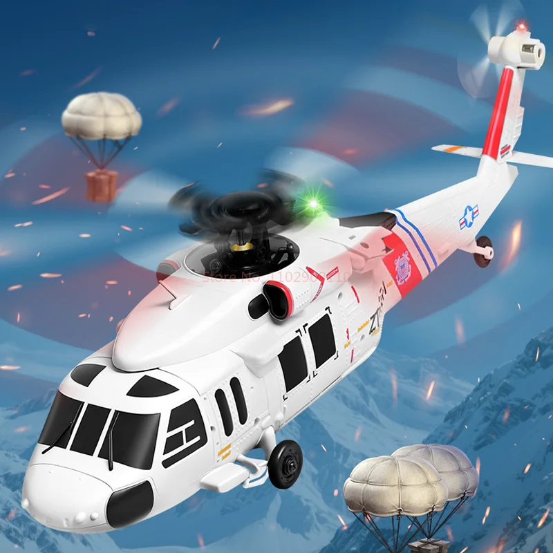 Rc K270 هليكوبتر يتم التحكم فيها عن بعد بدون فرش لتحديد المواقع بالتدفق البصري بلاك هوك Uh60 طائرة محاكاة بدون هواء رباعية الاتجاهات #5