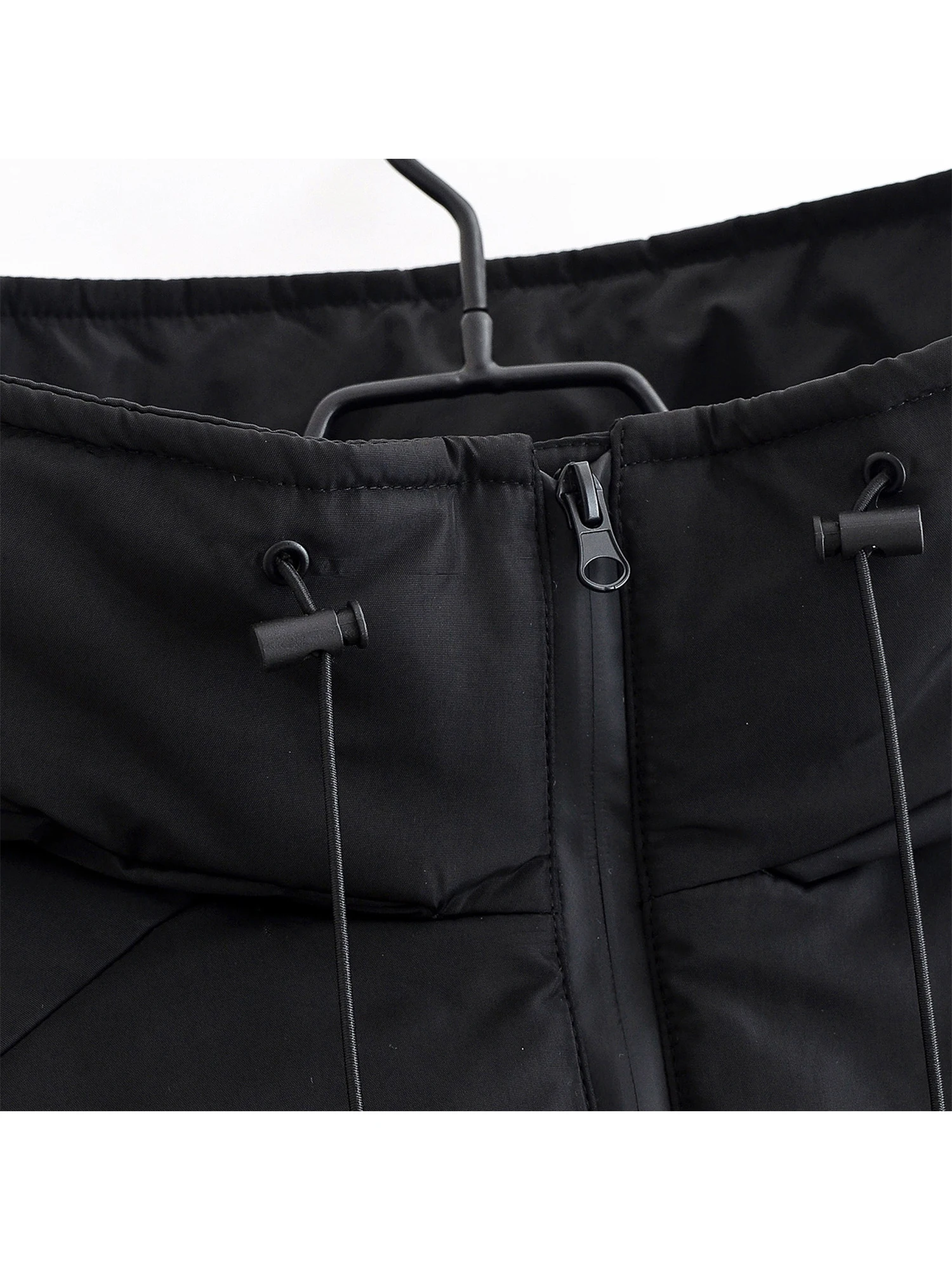 Dames zwarte gotische hoodie parka jas warm dikker bovenkleding harajuku oversize coltrui gewatteerde jassen vintage jaren 2000 winter