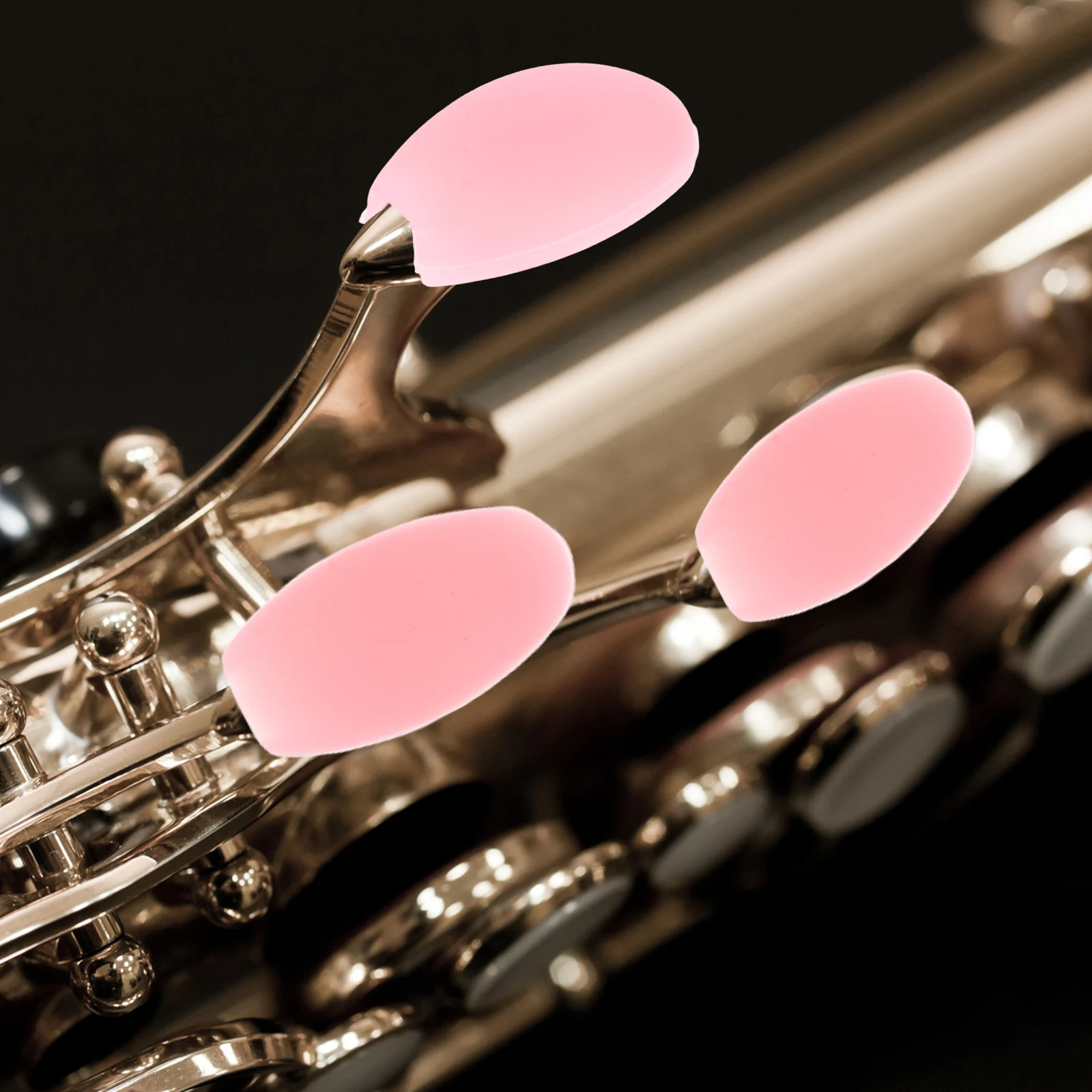 

5Pcs Saxophone Silicone Thumb Rest Cushion Finger Protector Pink Universal Alto Tenor Soprano Accessories Saxophone Thumb Finger