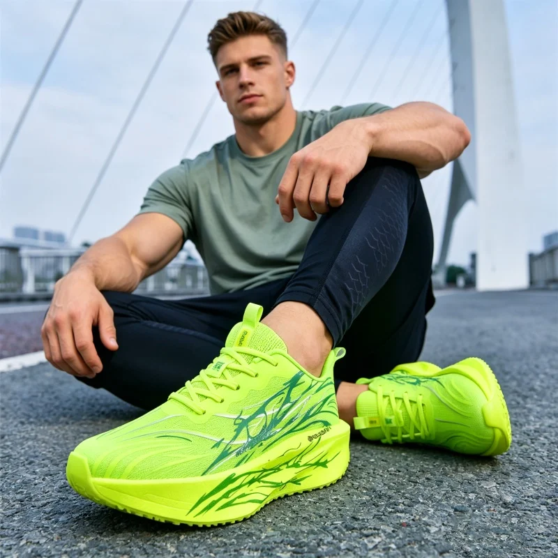 

Unisex Sports Shoes MenCarbon Plate Walking Running Sneakers Shock-Absorbing Marathon Racing Athletics Training for Men Women