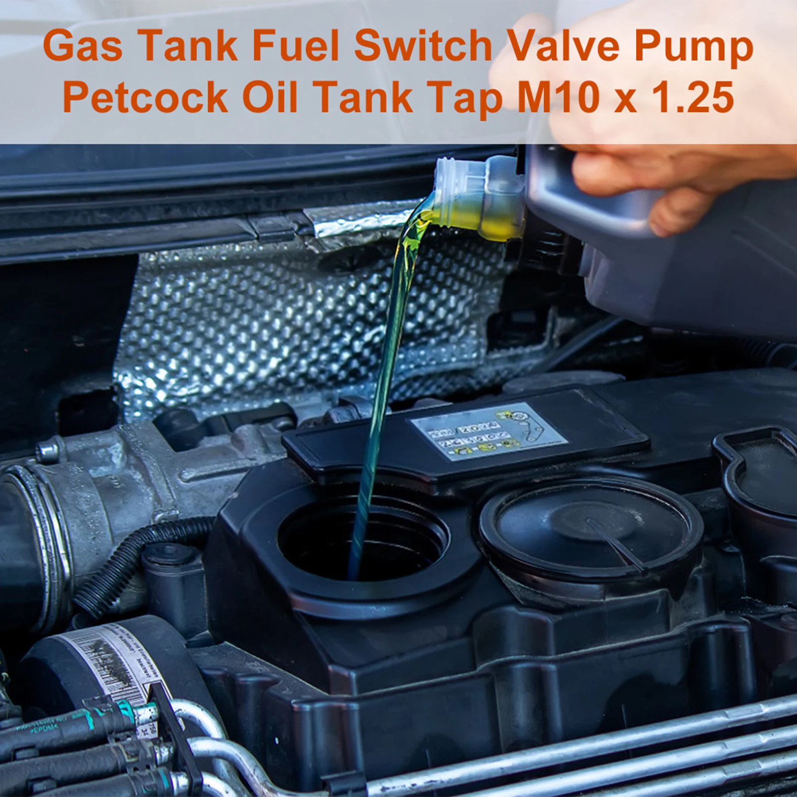 

Fuel Fuel Fuel Switch Valve Gas Fuel Tank Valve Pump Petcock Oil Tap M10 x 1.25 Petcock Oil Tap